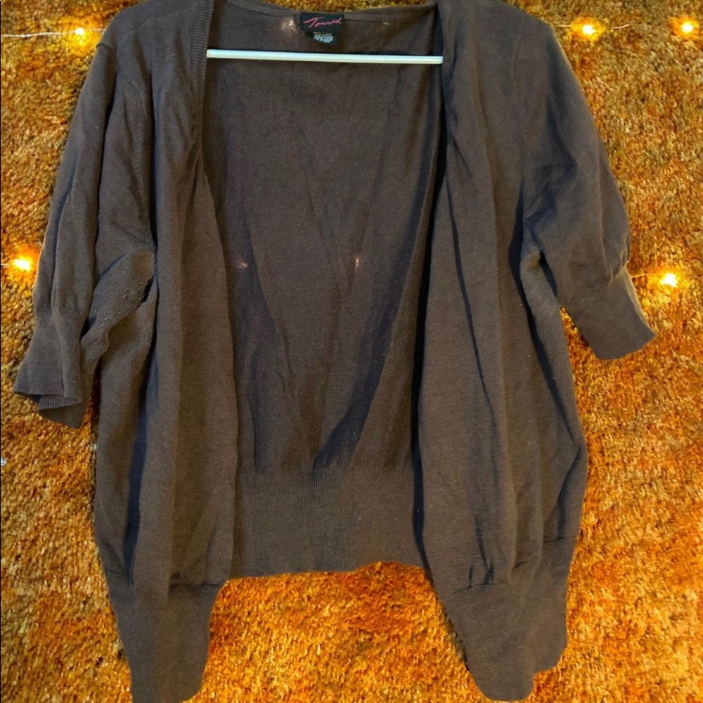 Brown cardigan